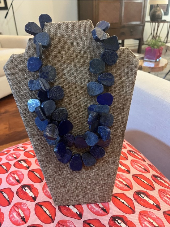 NEST Jewelry - Genuine Lapis Lazuli Statement Necklace • Artisan Blue Gemstone
